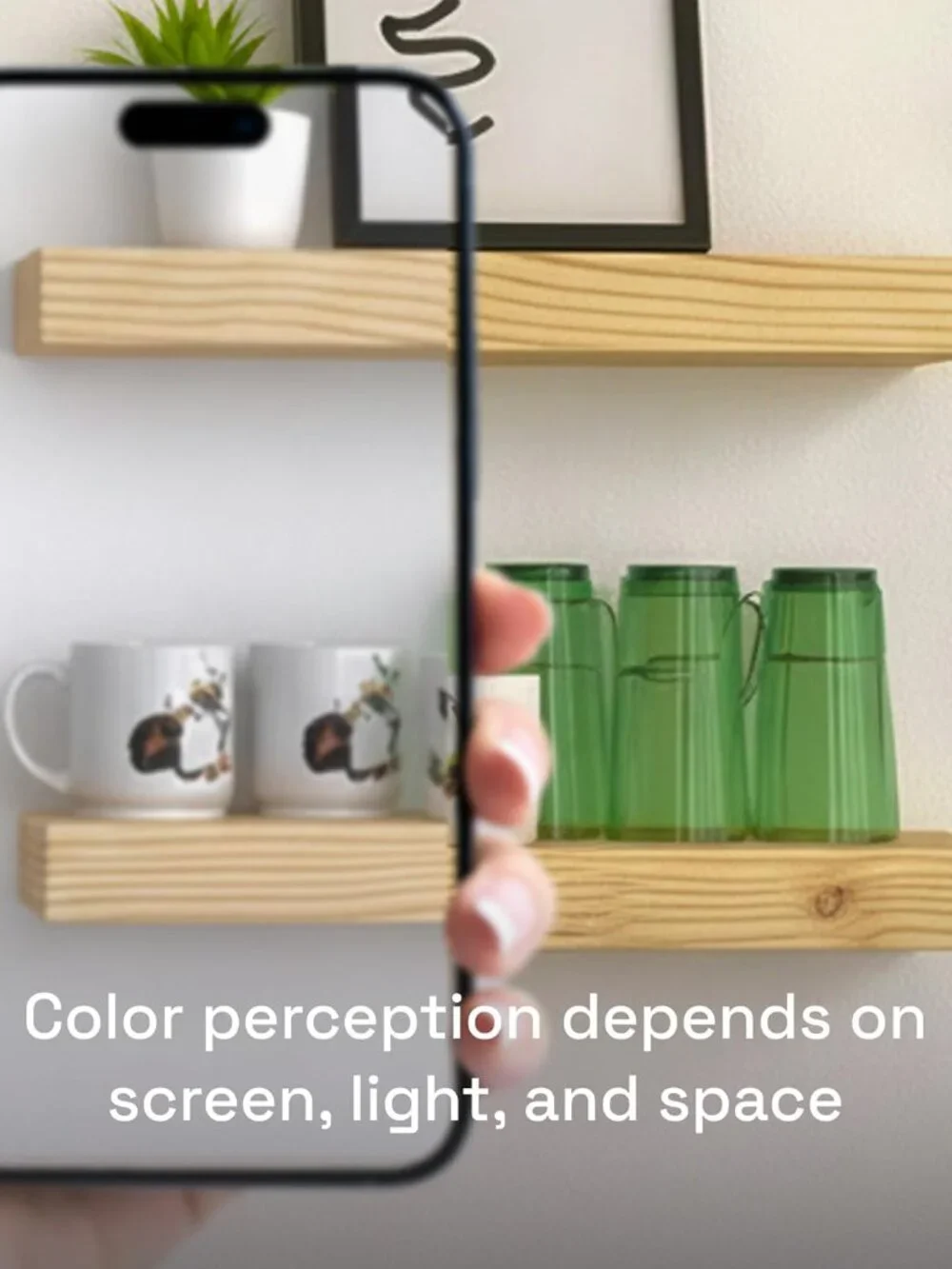 Moisture-Resistant 16 Inch Wooden Floating Shelves - Easy Installation Set